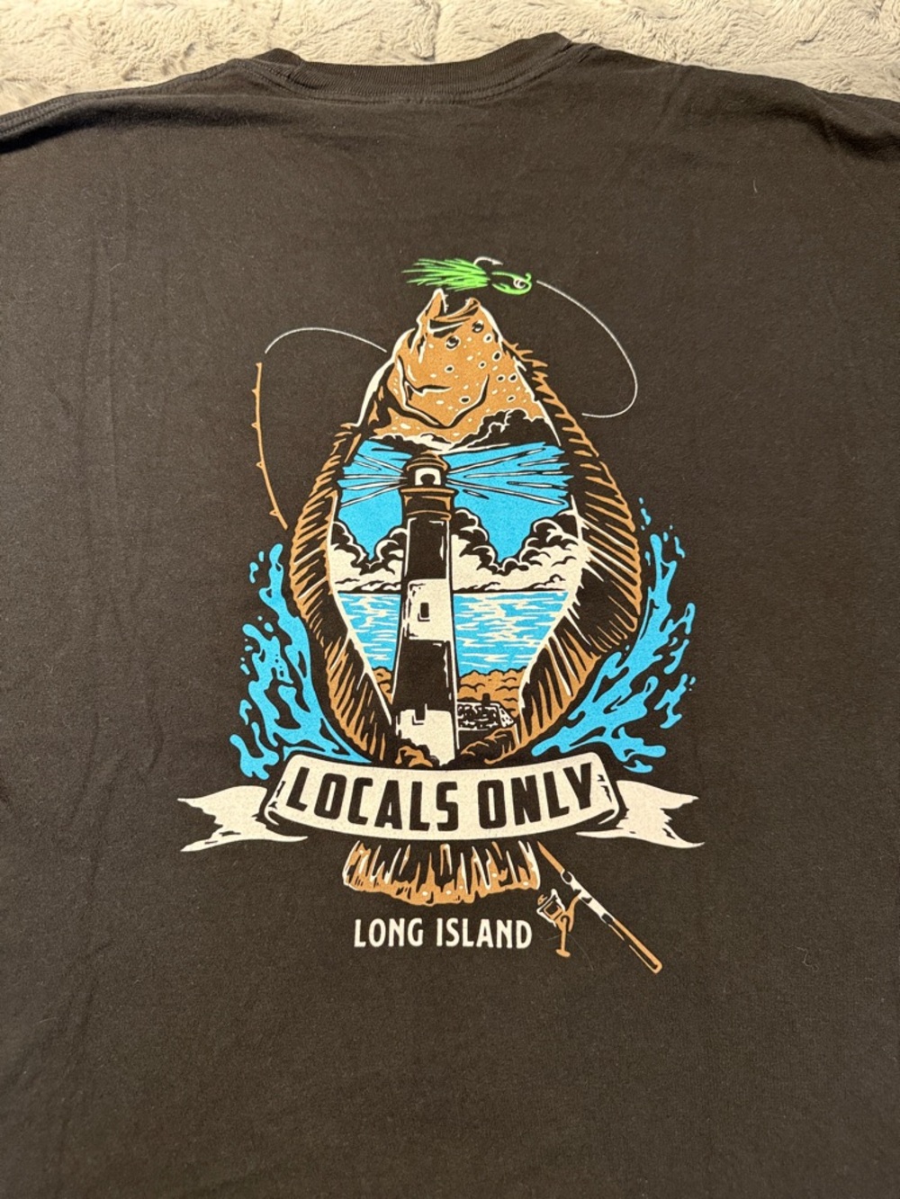 Locals Only Long Island Graphic Tee - Black